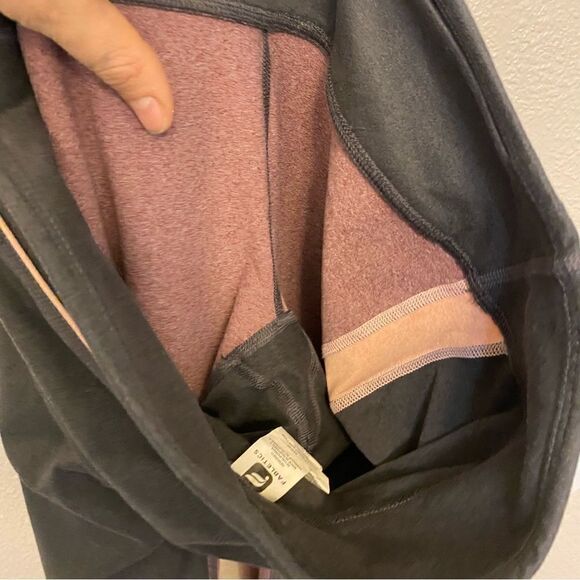 Fabletics high waisted Statement heathered pink and gray leggings yoga pants-S - Picture 8 of 13